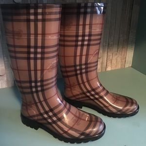 Burberry Haymarket Rainboot